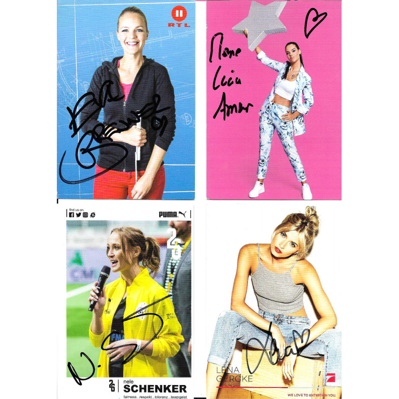 Autogrammkarte Elene Lucia Ameur